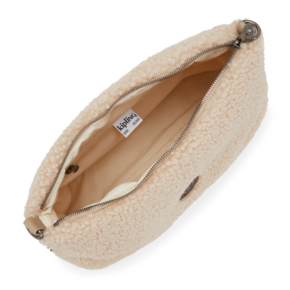 キプリング 公式 ショルダーバッグ POLLIE M(Natural Fuzz) ポリーエム(ナチュラルファズ) KI63318PF リラックスド コレクション