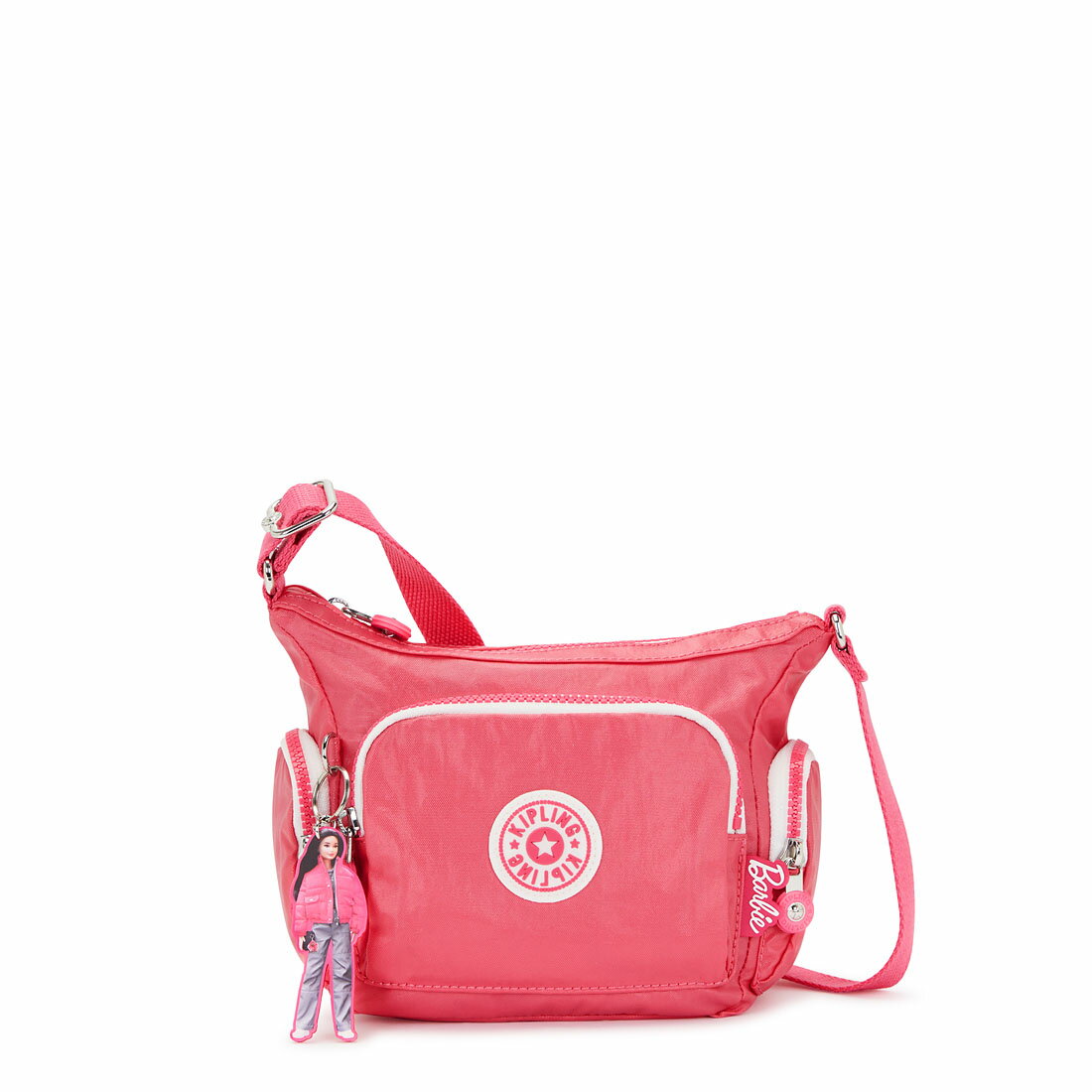 バービー キプリング 公式 ショルダーバッグ GABBIE MINI(Lively Pink) Barbie x kipling ギャビーミニ(ライブリーピンク) KI7512B1R バービーコレクション