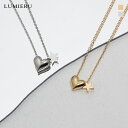 ネックレス《ハート&スターモチーフネックレス 全2色》 ネックレス 金属アレルギー ニッケルフリー レディース ゴールド スター モチーフ 小さい ミニ フェミニン カジュアル 大人可愛い 軽量 華奢 プレゼント ハート ガーリー メール便可//3//