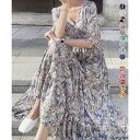 花柄ワンピース5分袖ティアードワンピース 大人 20代 30代 40代 可愛い お洒落 体型カバー シンプル カジュアル おしゃれ 着回し 母の日 プレゼント ...