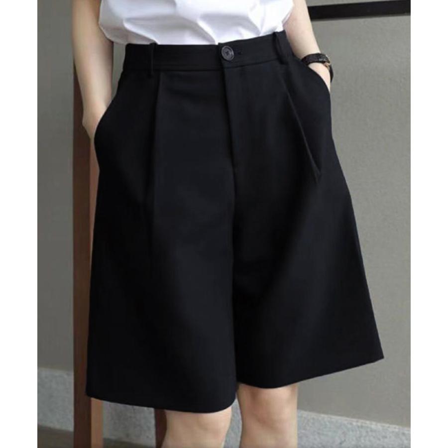 タックショートパンツ ハイウエスト 美脚 ボトムズ 女の子 ワイド ショート パンツ ズボン 部屋着 パンツ レディース ワイドパンツ 夏服 かわいい ハイウエスト ルームウェア ルームパンツ 送料無料