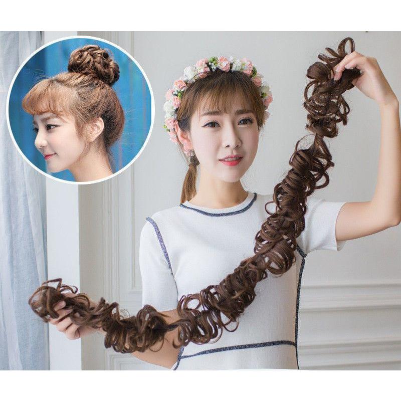 ポイントウィッグ 部分ウィッグ ウェーブ 巻き髪 カール ヘアアレンジ つけ髪 ボリュームアップ お団子 レディース 女性 ヘアアクセサリー 結婚式