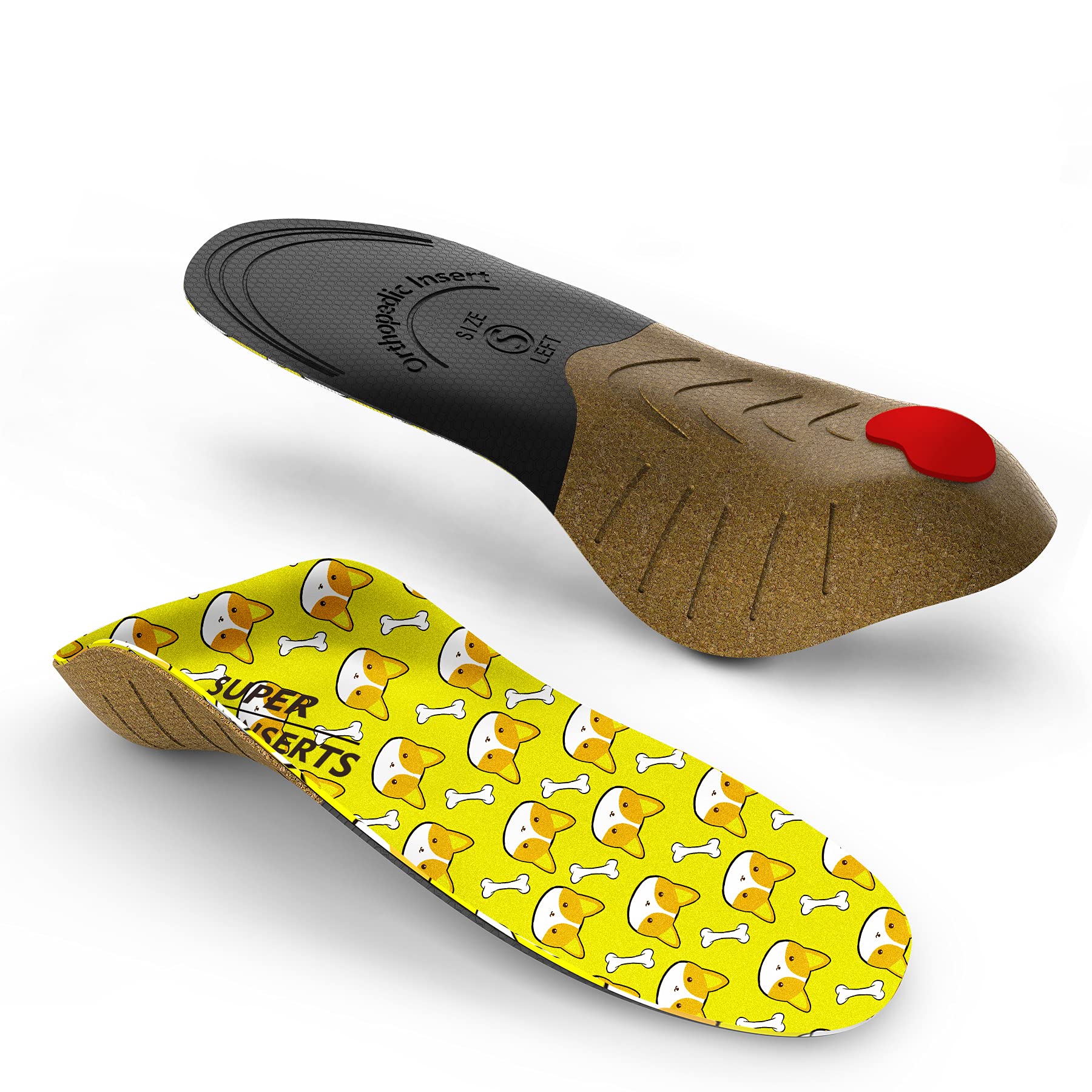 インソール 扁平足 キッズ中敷 子供用 Supinserts 中敷き 子供のための О脚・X脚矯正 姿勢矯正 学生 少年 児童 外反母趾 ブーツ 理学療法士監修 3d アーチサポート 疲れない 通気性 消臭