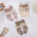 2足セット キッズ 靴下 子供 女の子 ソックス 通気 柔らか 可愛い レース 綿 春 夏 秋 冬 入学式 卒業式 演奏会 発表会 フォーマル 通園 通学