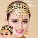 ヘッドアクセサリー ヘアアクセサリー ヘア小物 レディース 女性 婦人 髪飾り ベリーダンス 衣装小物 コイン 揺れる 三角 スクエア 華やか アラビ