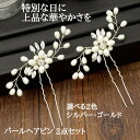 髪飾り 2点セット かんざし 簪 ヘアピン パール 結婚式 着物 成人式 卒業式 振袖 留袖