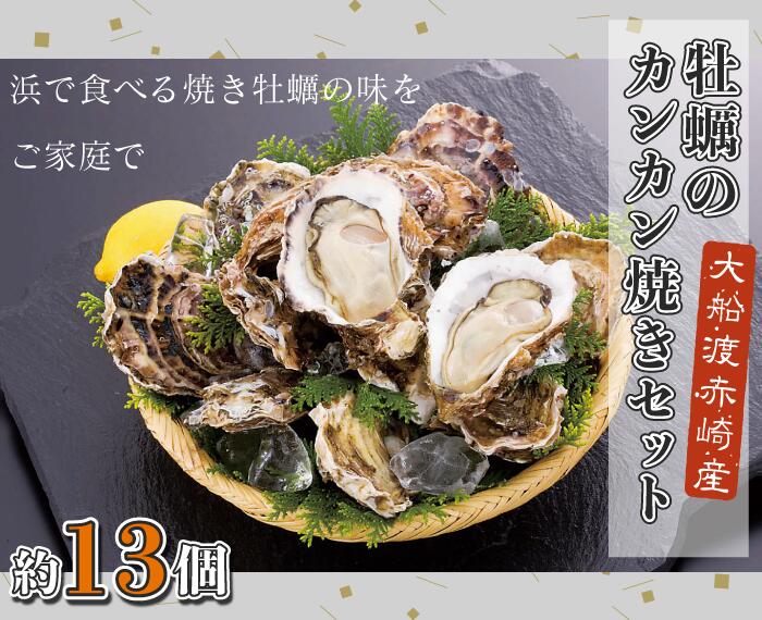 岩手県 大船渡 赤崎産　牡蠣　カンカン焼き　約13個（11〜15個）カキ お取り寄せグルメ BBQ バーベキュー 産直 三陸