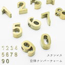 立体ナンバー チャーム ゴールド パーツ ハンドメイド 数字 パーツ ハンドメイド