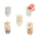 178. 透かしパーツ コネクター フクロウ ゴールド/シルバー 10個 チャーム アクセサリー パーツ アクセサリーパーツ メタルパーツ 素材 材料 ハンドメ...