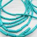 【約40cm 約30粒 チューブ】【トルコ石】約13.5*4mm 連売り ターコイズ 天然石 ビーズ 国内発送