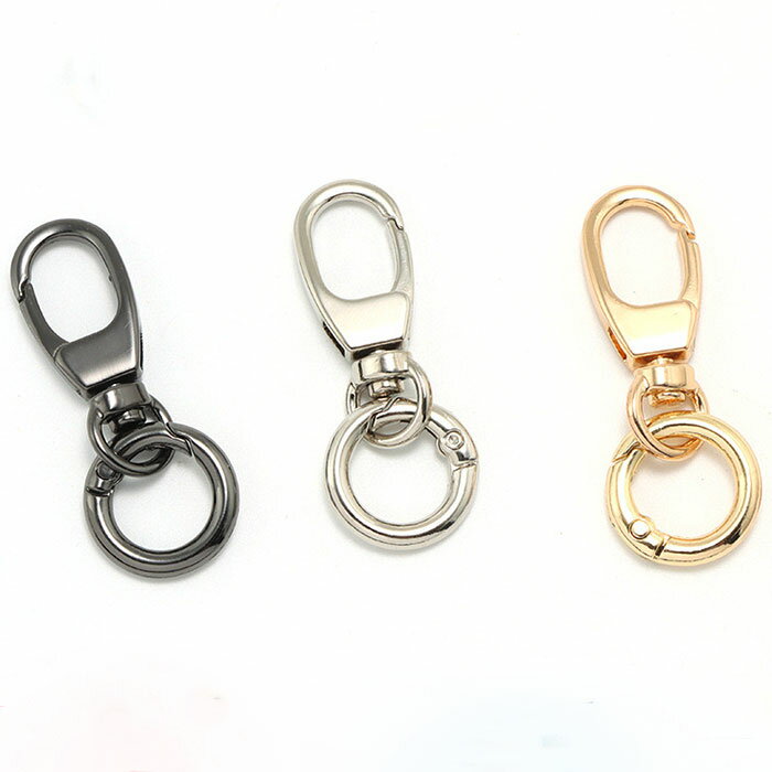 P5倍★MAX20%オフクーポン★キーホルダーパーツ【58】【1個売り】全長約36mm カニカン 回転カン ハンドメイドパーツ 国内発送