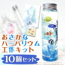 夏休み 工作キット 海の生き物 ハーバリウム ★10本セット★ 説明書付き まとめ売り おさかな 海 手作りキット 簡単 夏 工作 キット 女の子 男の子 水族...