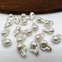パール ビーンズ 約21mm【10個売り】 バロック 樹脂パール パーツ ハンドメイド ホワイト 白 ナチュラル プラスチック 樹脂 入園 入学 卒業 ピアス ...