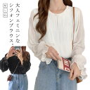 シャツ 長袖 シフォン レディース ブラウス 薄手 夏 UV対策 冷房対策 春秋 トップス インナー 涼しい 透け感 フレア袖 プリーツフレアスリーブ シンプル カジュアル きれいめ おしゃれ 重ね着 ブラック ホワイト ベージュ 送料無料