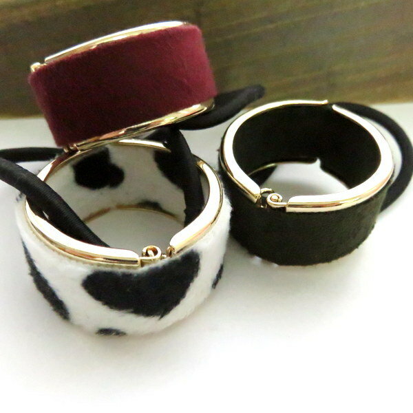 ヘアゴム ヘアカフス プレート リング ヘアアクセサリー 髪留め 髪飾り 可愛い ゴム ヘアーアクセサリー フェイクファー エコファー スエード ギフト プレゼント 誕生日 大人 大人可愛い まとめ髪 上品 メタル レディース 女性母の日 クリスマス