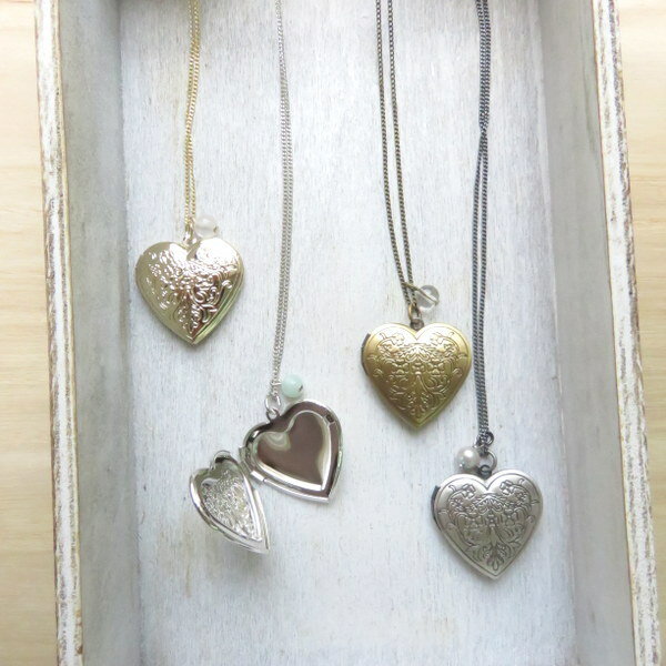 ロケットペンダント ハート シンメトリー ロケット 写真 選べる 色 チェーン 長さ ネックレス 天然石 結婚祝い 結婚記念日 誕生日プレゼント 薔薇 オーダー ギフト 女性 贈り物 還暦祝 長寿祝い 両親 父母 就職祝い お祝い ギフト クリスマス