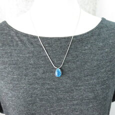 メモリアル ペンダント ネックレス メンズ レディース ドロップ 花 ブルー ガラス ステンレス ジュエリー ペット しずく 遺骨ペンダント ロケット キーホルダー 手元供養 クリスマス 遺骨アクセサリー カロート ネックレス 分骨