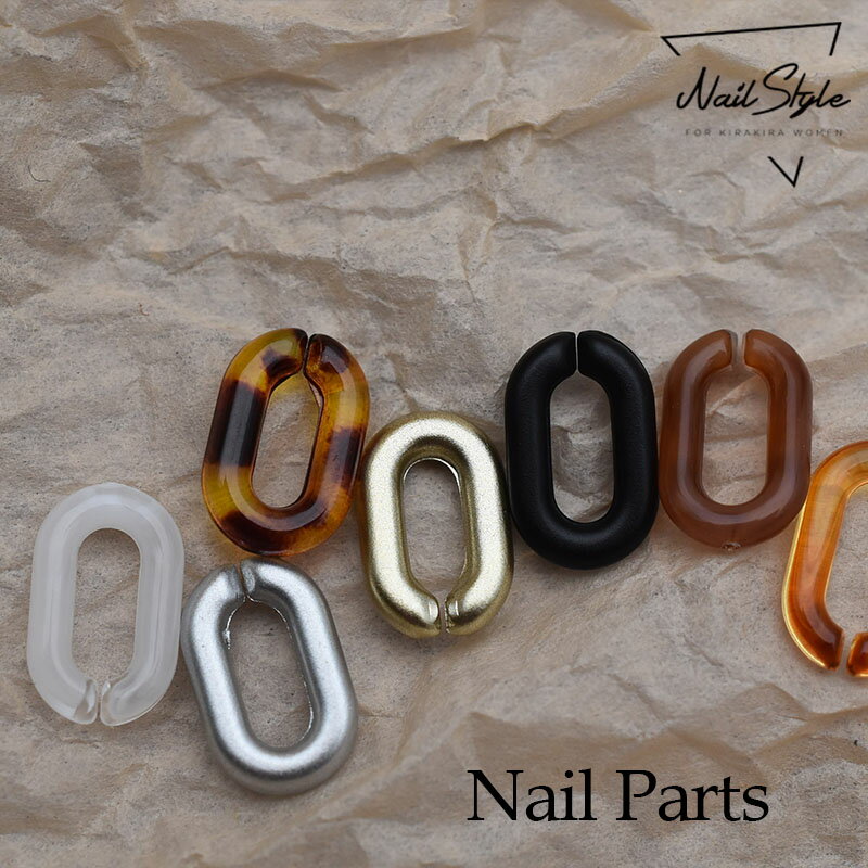 【クーポン発行中】【5個入り】メタリック　べっ甲リング