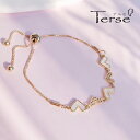 Terse 微妙なアンジュレーションのあるハートモチーフに白蝶貝&CZダイヤをセッテイングしたブレスレッ キュービックジルコニア光沢と白蝶貝のナチュラルな輝きを...