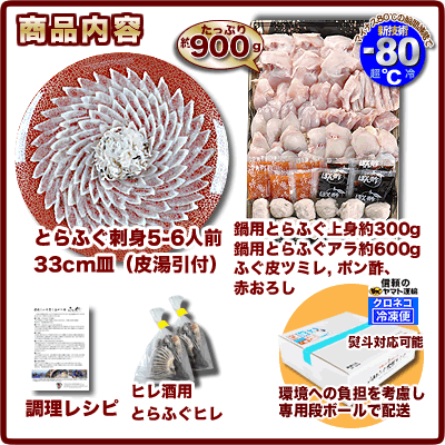\グルメ大賞連続受賞/トラフグ「ふぐ刺身ふぐ鍋セット5-6人前/超冷」お歳暮