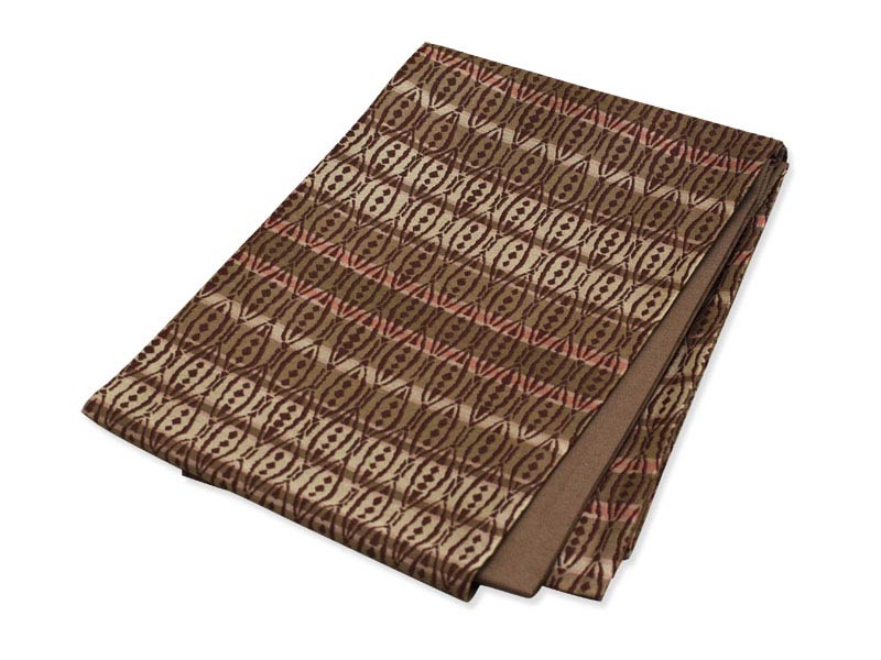 日本製 本場桐生織京袋帯 モカブラウンにラインビーンズ 本場 桐生織 京袋帯 群馬 きりゅう 群馬県 桐生市 桐生 伝統的工芸品 伝統 織物 織り方 先染め織物...