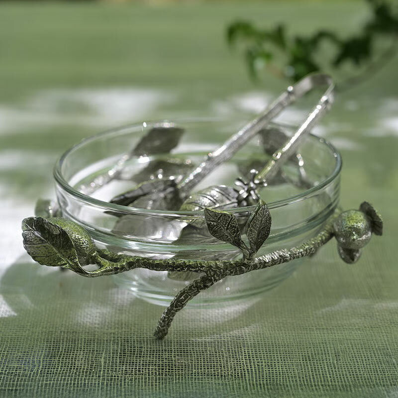 テーブルウェア AJ ピューター製 ボウル レモン Lemon ガラス 花瓶 おしゃれ ガラス＆ピューター 錫 スズ 輸入食器