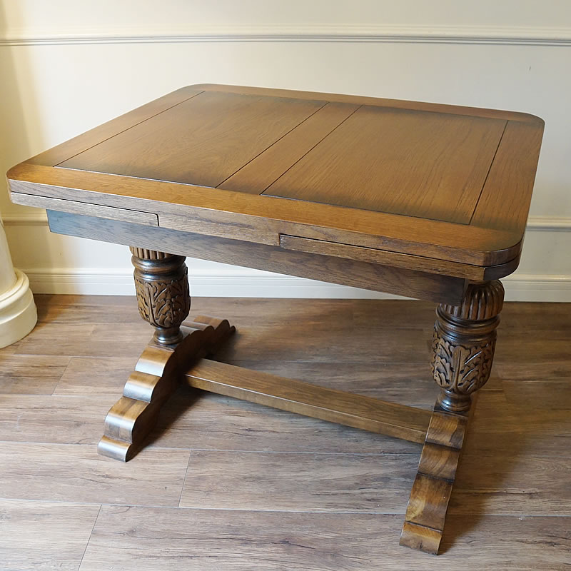 アンティーク家具 リプロダクト ダイニングテーブル 伸縮 伸長式 ドローリーフテーブル JG341 アンティーク家具 再現 リプロダクト家具 アンティーク テー...
