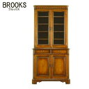 ブルックス BROOKS カップボード90 北海道家具 旭川 民芸 ナラ材 オーク材 食器棚 アンティーク家具調 加藤木工