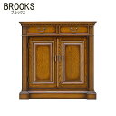 ブルックス BROOKS ホールキャビネット 75 北海道家具 旭川 民芸 ナラ材 オーク材 サイドボード アンティーク家具調 加藤木工
