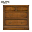 ブルックス BROOKS ローチェスト75 北海道家具 旭川 民芸 ナラ材 オーク材 タンス 3段 アンティーク家具調 加藤木工