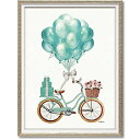 【スーパーセール限定価格】 絵画 ブランド オマージュ キャンバスアート 「 バルーン バイシクル (Sサイズ) 」 アマンダ グリーンウッド ブランド 絵画 ...