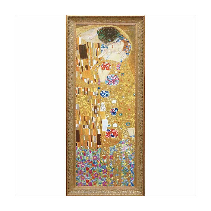 【スーパーセール限定価格】 絵画 インテリア グスタフ クリムト 接吻 絵画 「 ザ キッス 」 Gel加工 Gustav Klimt 絵画 インテリア 壁掛け...