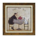 サムトフト 絵画 「 2人でお茶 」 Gel加工 Sam Toft 絵画 インテリア 壁掛け 絵画 額入り 絵画 ポスター 絵画 海 インテリア 雑貨 アンティーク アンティーク調 ヨーロピアン インポート 複製画 ポスター インテリア 北欧