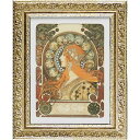 アルフォンス ミュシャ画 「 ゾディアック 」 Alfons Mucha 絵画 インテリア 壁掛け 絵画 額入り 絵画 ポスター 絵画 海 インテリア 雑貨 アンティーク アンティーク調 風景 インポート 玄関 複製画