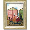【スーパーセール限定価格】 インテリア 絵画 サムトフト 絵画 「 至福な午後のひととき 」 Gel加工 Sam Toft 絵画 インテリア 壁掛け 絵画 額入...
