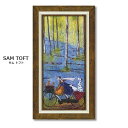 【スーパーセール限定価格】 インテリア 絵画 サムトフト 絵画 「 スプリング 」 32.5 × 63.5cm イギリス作家 Gel加工 Sam Toft 絵画...
