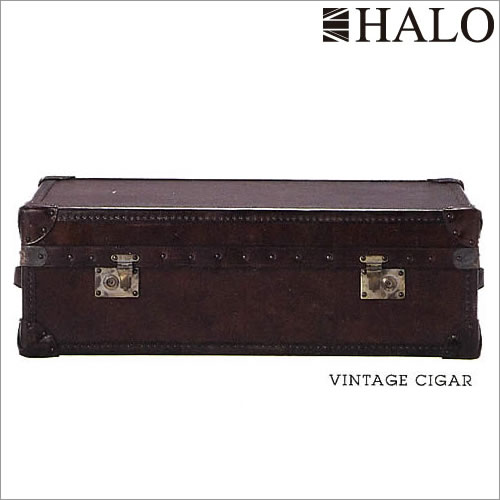 輸入家具 英国 アンティーク家具 HALO ハロ ワトソンミディアムトランク ヴィンテージシガー 530093 センターテーブル おしゃれ 輸入家具 イギリス家...