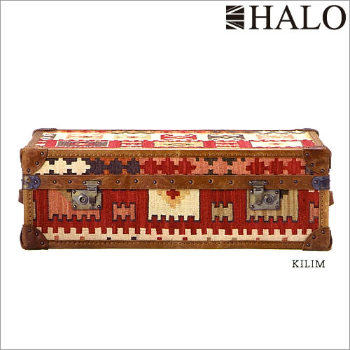 輸入家具 英国 アンティーク HALO ハロ ワトソンミディアムトランク キリム 530109 受注生産 センターテーブル おしゃれ 輸入家具 イギリス家具 ヨ...