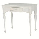 HAMPTONII ハンプトンII テーブル デスク コンソール 白家具 組立式 おしゃれ 輸入家具 白家具 ホワイト シャビーシック 姫系 姫家具 ロマンチッ...