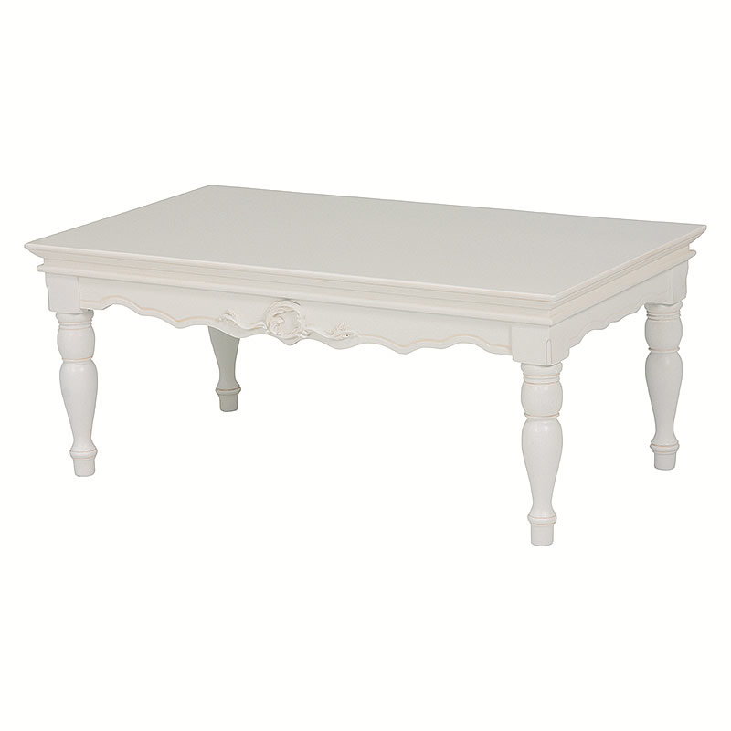 HAMPTONII ハンプトンII センターテーブル 白家具 組立式 リビング コーヒー おしゃれ 輸入家具 ホワイト シャビーシック 姫系 姫家具 ロマンチッ...