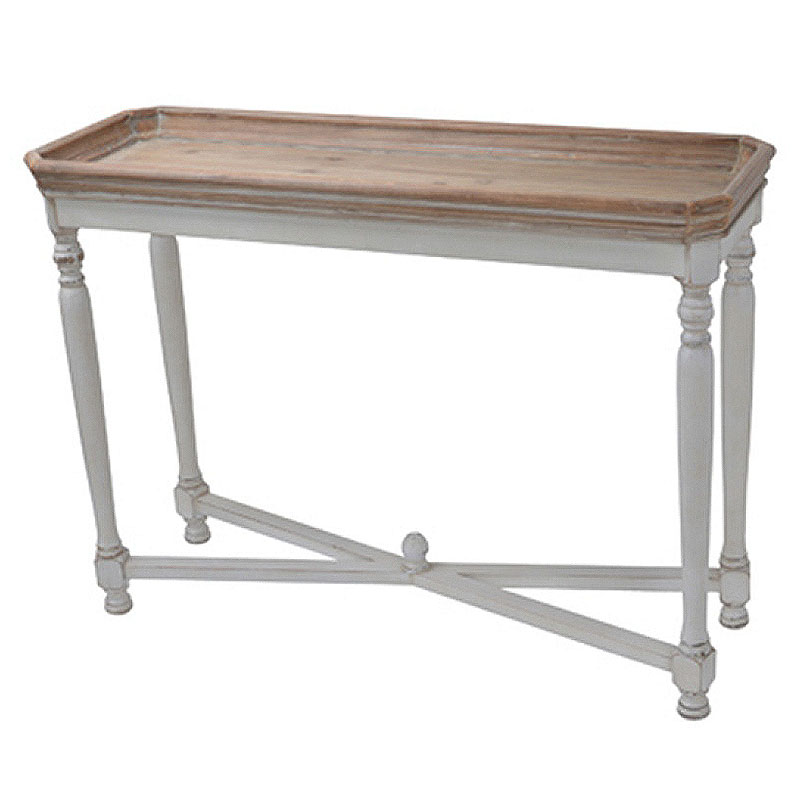 コンソールテーブル アンティーク シャビーシック仕上げ コンソールテーブル 木製天板 ホワイト おしゃれ 輸入雑貨 輸入家具 おしゃれ 雑貨 ヨーロピアン イン...