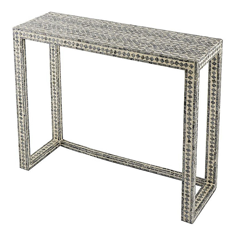 コンソールテーブル アンティーク カピス貝仕上げ コンソールテーブル モザイク天板 おしゃれ 輸入雑貨 輸入家具 おしゃれ 雑貨 ヨーロピアン インポート イン...