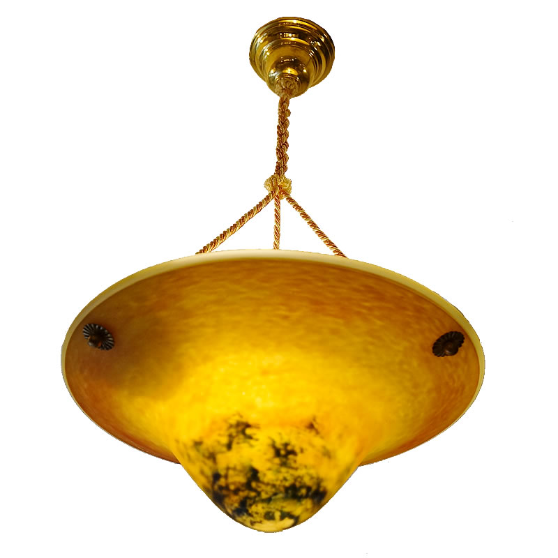 【スーパーセール限定価格】 フランススタイル ペンダントランプ 1灯 ベージュ/イエロー アールヌーボー 輸入照明 シャンデリア ヨーロピアン照明 直輸入 シー...