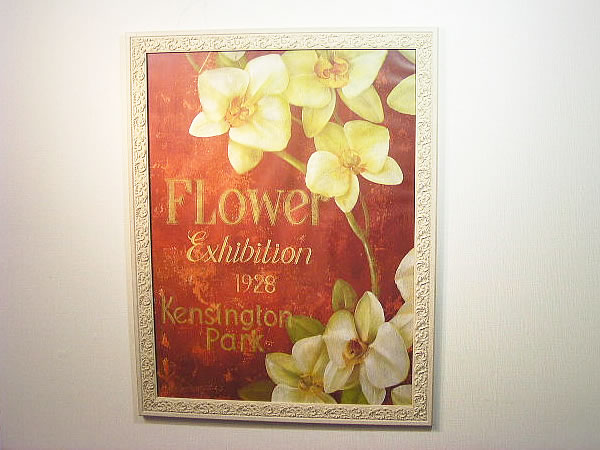 【スーパーセール限定価格】 絵画 インテリア 絵画 額入り イタリア額絵 FLOWER 絵画 イタリア 額 壁掛け 額 風景 花 ミュシャ クリムト インテリア...