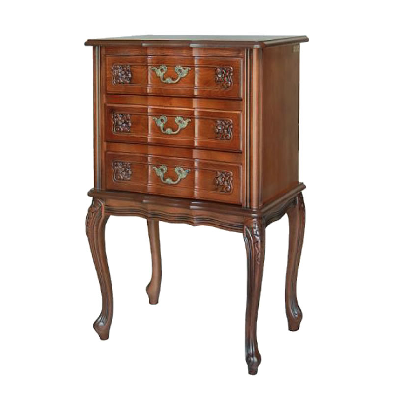 イタリア家具 クラウディオ 3段チェスト 電話台 猫脚 収納家具 チェスト 輸入家具 イタリアン家具 ヨーロッパ家具 アンティーク家具 ロココ 家具 ヨーロピア...