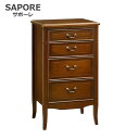 アンティーク家具調 SAPORE サポーレ チェスト 4ドロワー sapore2314 アンティーク家具 英国調 カノン 民芸 ポエム グレース ナラ材 オーク...
