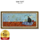 【スーパーセール限定価格】 インテリア 絵画 サムトフト 絵画 「 アフタヌーン ティー 」 94.5 × 43cm Lサイズ Gel加工 Sam Toft 絵...