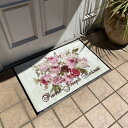 ルドゥーテ エントランスマット Lサイズ 玄関マット 屋外 おしゃれ 59x90 薔薇雑貨 玄関マット 洗える ガーデニング 雑貨 インテリア 雑貨 アンティーク バラ図譜