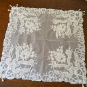 テーブルセンター レース おしゃれ 刺繍調 ホワイト 40cm×40cm 正方形 メール便 テーブルウェア インテリア雑貨 おしゃれ 生活雑貨 アンティーク雑貨