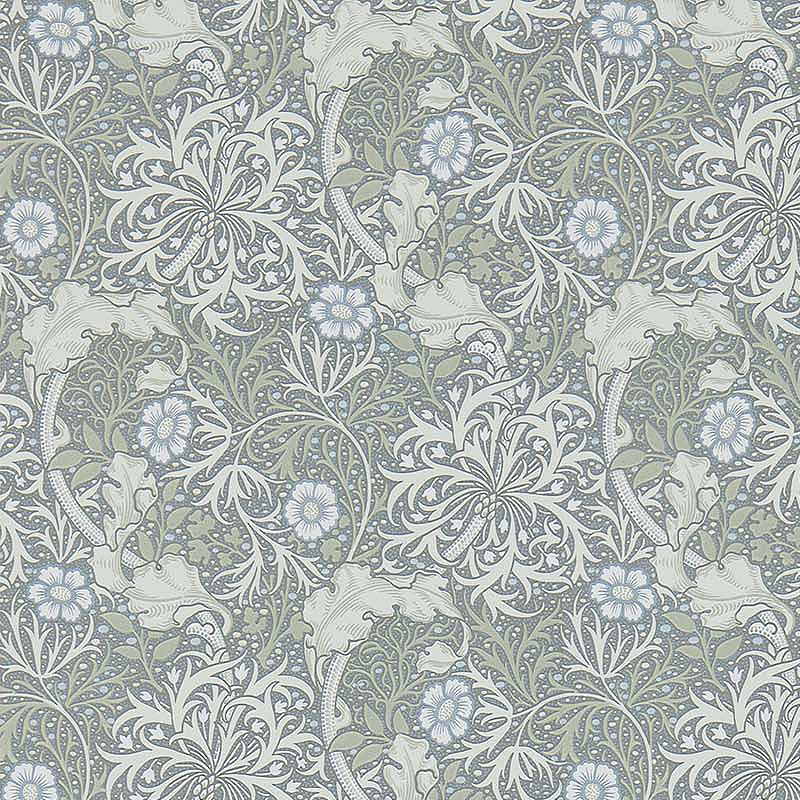 ウィリアムモリス 壁紙 英国製 「 Morris Seaweed 214715 シーウィ 海藻 」 空輸 直輸入 おしゃれ 壁紙 ウォールペーパー クロス 輸入...